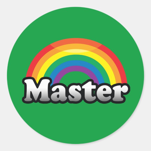 MASTER PRIDE RUNDER AUFKLEBER (Vorderseite)