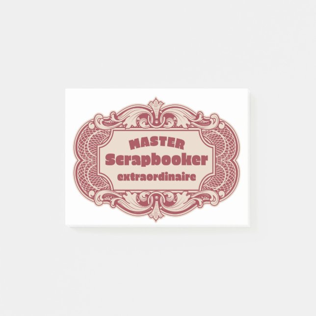 Master Scrapbooker Extraordinaire Post-it Klebezettel (Vorderseite)