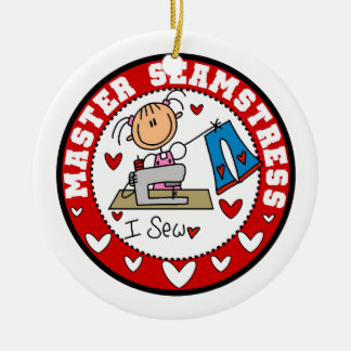 Master Seamstress Keramik Ornament
