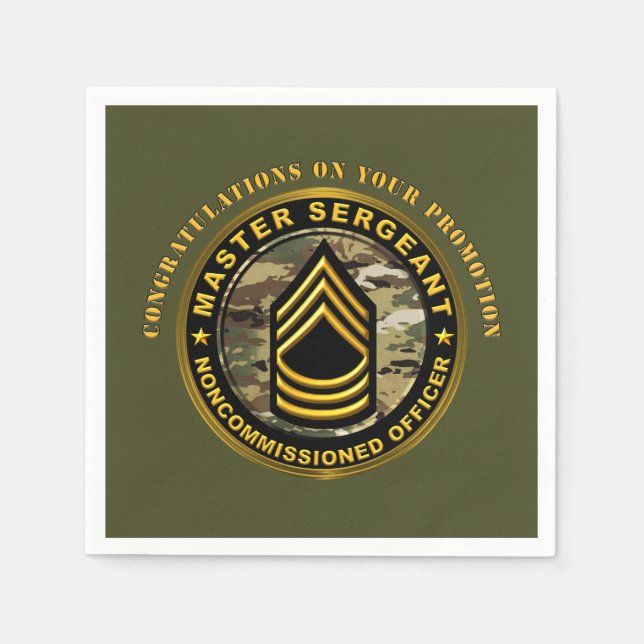 Master Sergeant Werbeaktion MSG Serviette (Vorderseite)