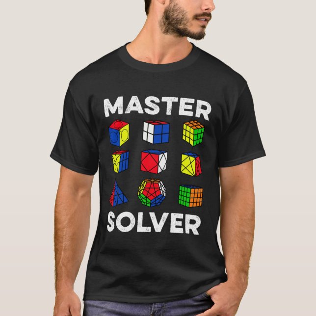 Master Solver  Speedcubing Speedsolving Cuber T-Shirt (Vorderseite)