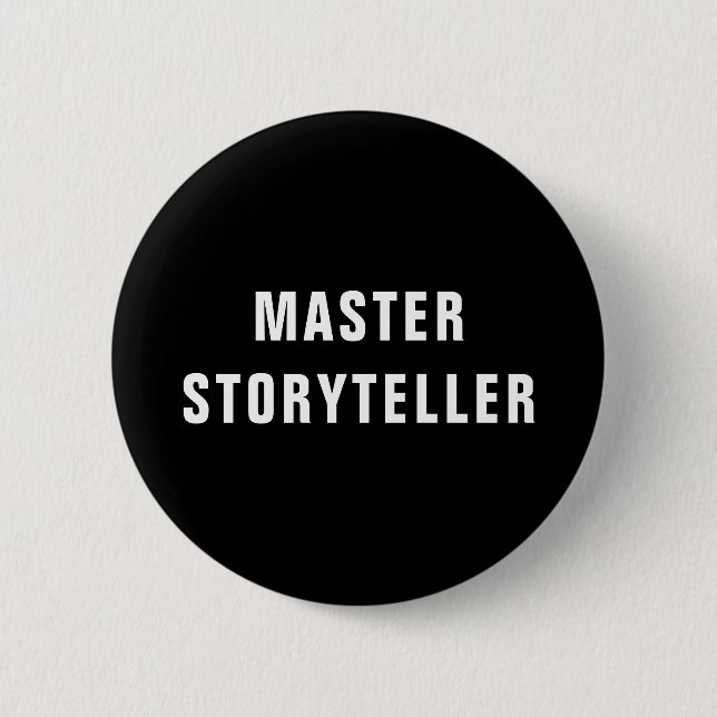 Master Storyteller - Gamemaster - Schriftsteller Button (Vorderseite)