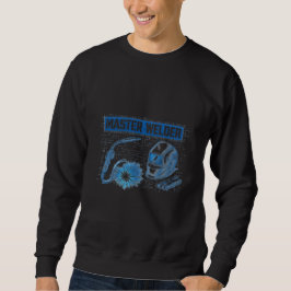 Master Welder Blueprint Technical Schematic Art Sweatshirt