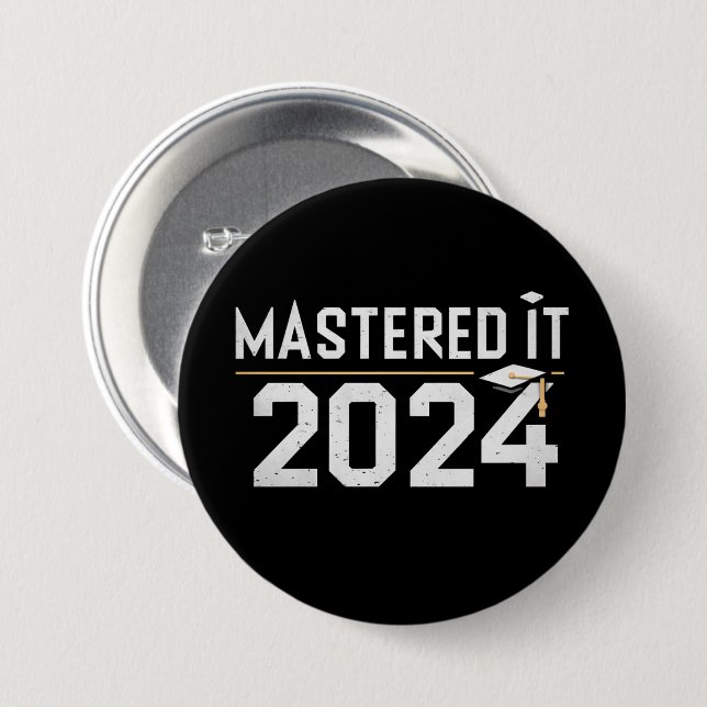 Masterabschluss 2024 button (Vorne & Hinten)