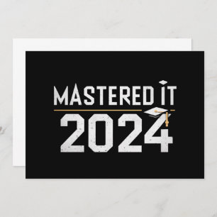 Masterabschluss 2024 einladung