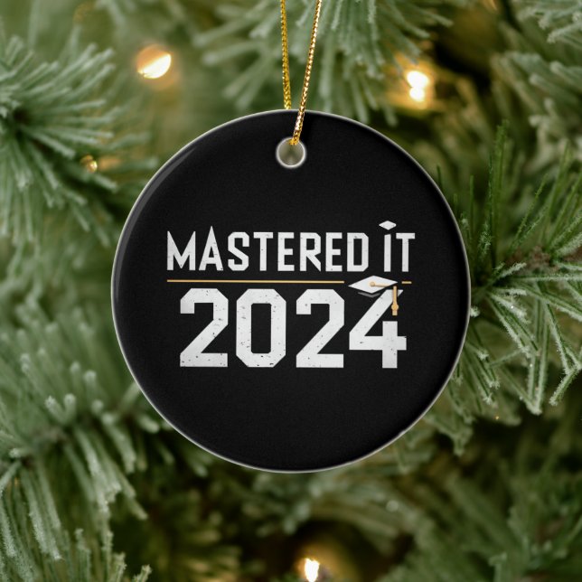 Masterabschluss 2024 keramik ornament (Baum)