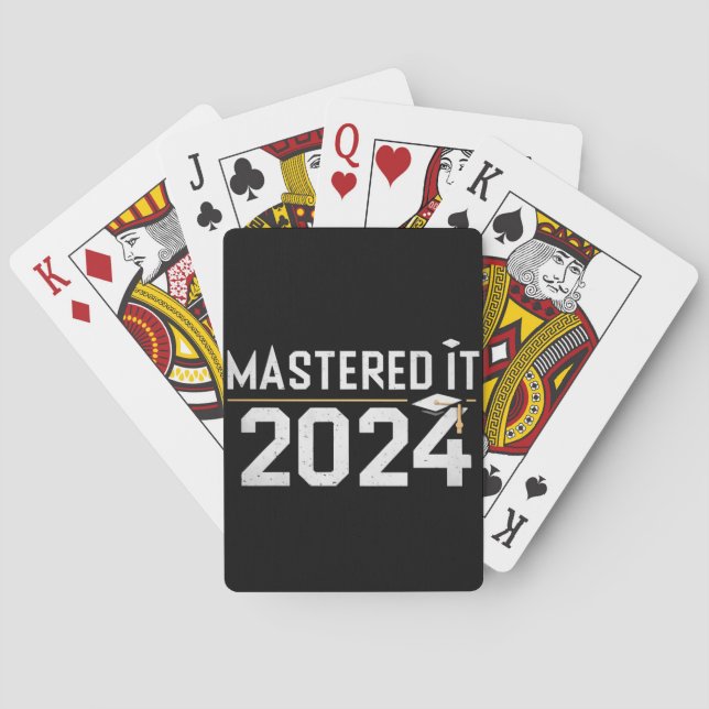 Masterabschluss 2024 spielkarten (Rückseite)