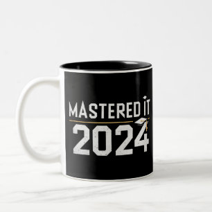 Masterabschluss 2024 zweifarbige tasse