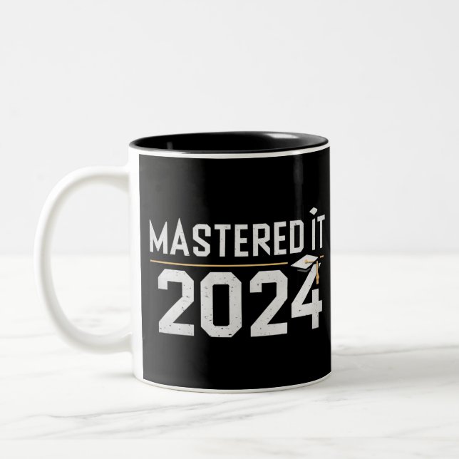 Masterabschluss 2024 zweifarbige tasse (Links)
