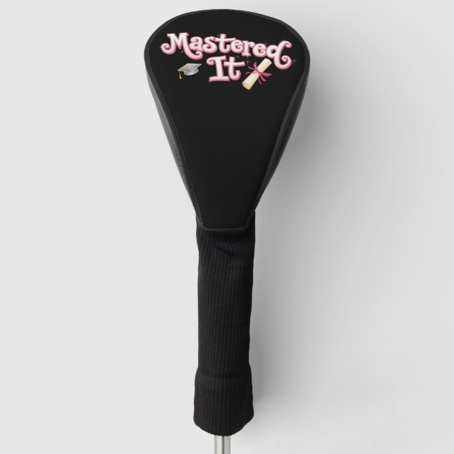 Masterabschluss in IT-Abschluss Golf Headcover (Vorderseite)