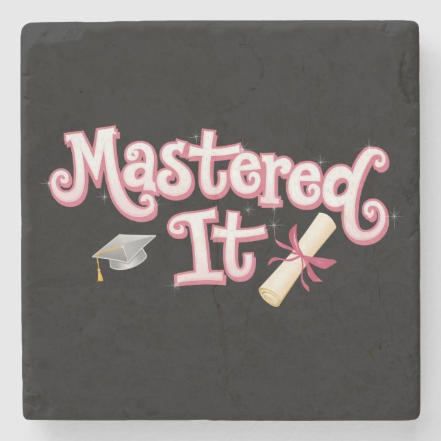 Masterabschluss in IT-Abschluss Steinuntersetzer (Vorderseite)