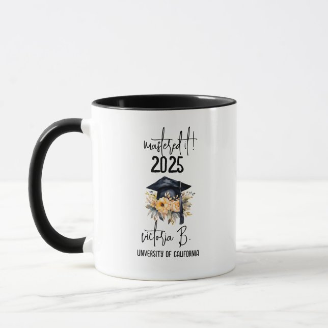 Mastered IT Abschluss Uni Graduate Gift, Tasse (Links)