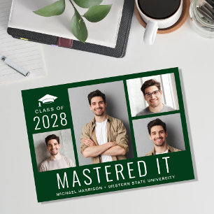 Mastering IT Foto Master Grad Green Abschluss Ankündigung
