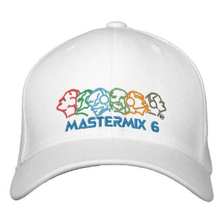 Mastermix 6 Weiß-Kappe Bestickte Kappe