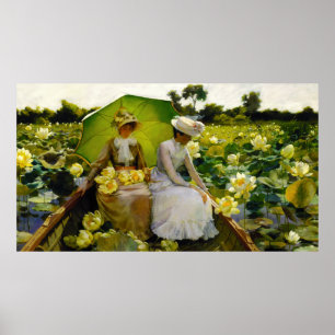 Masterpiece LOTUS LILIES - Charles Courtney Curran Poster