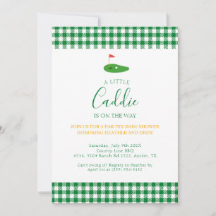 Masters Baby Shower Golf Par Tee Paar Thema Einladung