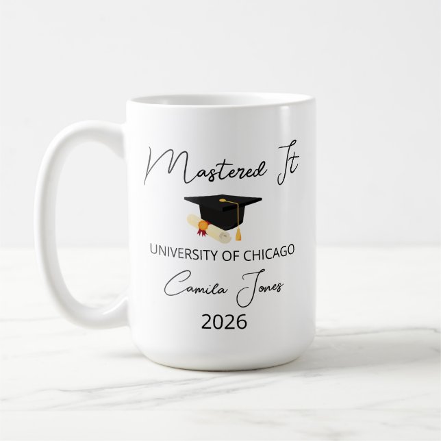 Masters Degree Graduation Gift for Her, Masters De Kaffeetasse (Links)