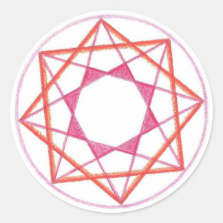 Mastery Mandala #2 Runder Aufkleber