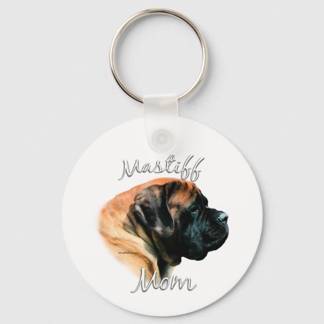 Mastiff (Aprikose) Mama 2 Schlüsselanhänger (Vorderseite)