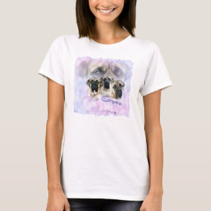 Mastiff-Augen des Liebe-T - Shirt