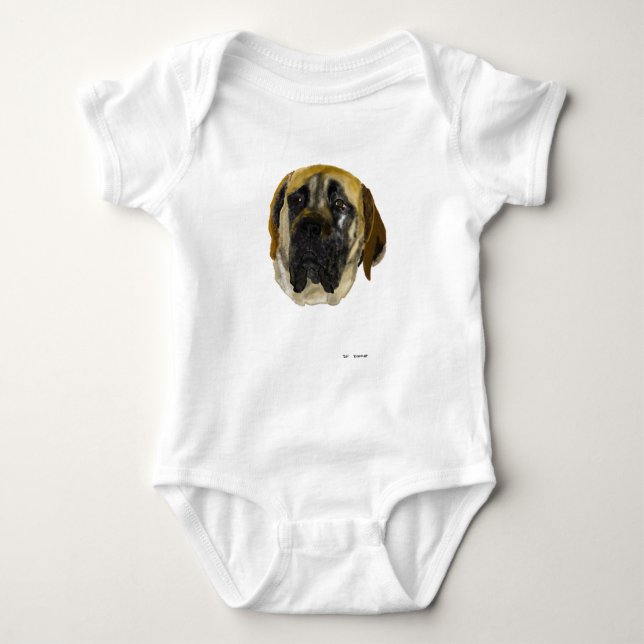 Mastiff Baby Strampler (Vorderseite)