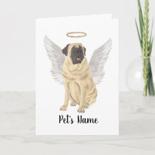 Mastiff Beileid Memorial Karte