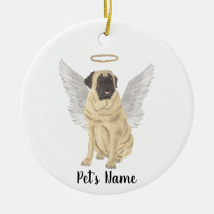 Mastiff Beileid Memorial Keramik Ornament