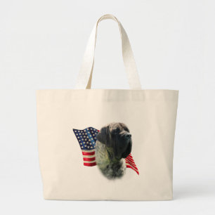 Mastiff-(brindle) Flagge Jumbo Stoffbeutel