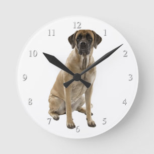 Mastiff Clock Runde Wanduhr
