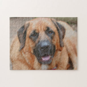 Mastiff Dog Art Foto Malerei Puzzle