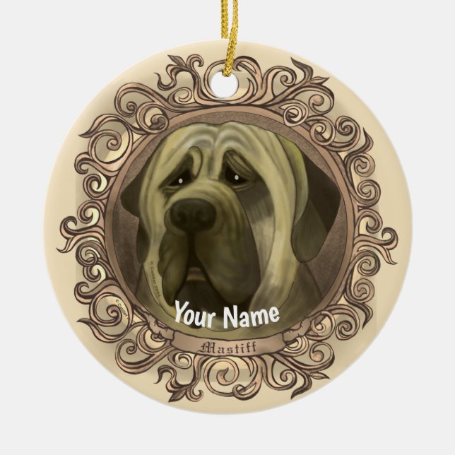 Mastiff Dog Ornament (Vorne)