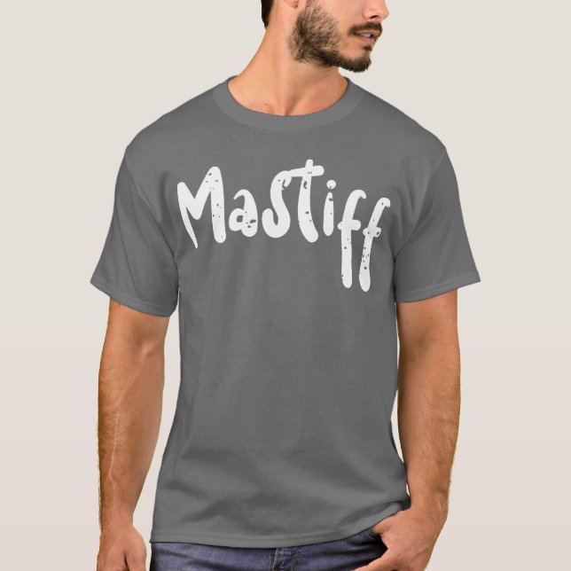 Mastiff Dogs Retro T-Shirt (Vorderseite)