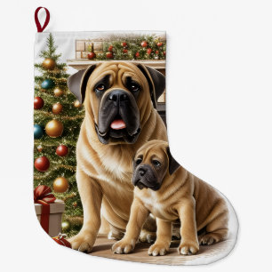 Mastiff englische Dogge Christmas Großer Weihnachtsstrumpf