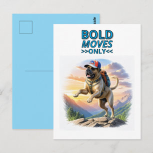 Mastiff englische Dogge im Gebirge Urlaub Postkarte