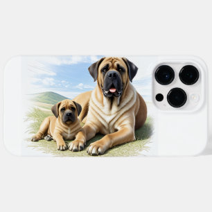 Mastiff englische Dogge mit Kind im Urlaub Case-Mate iPhone 14 Pro Max Hülle