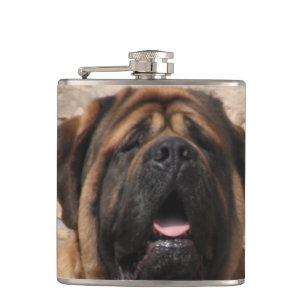 Mastiff englische Dogge Vatertag Flachmann