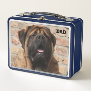  Mastiff englische Dogge Vatertag  Metall Brotdose