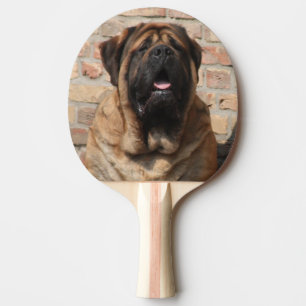 Mastiff englische Dogge Vatertag Tischtennis Schläger