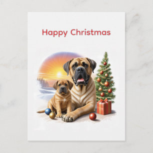 Mastiff englische Doggen Weihnachten