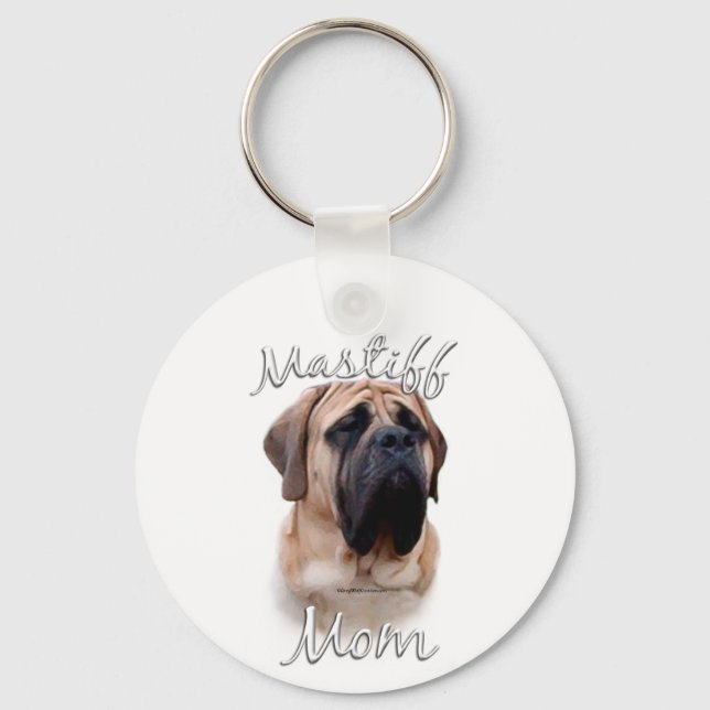 Mastiff (fawn) Mama 2 Schlüsselanhänger (Vorderseite)