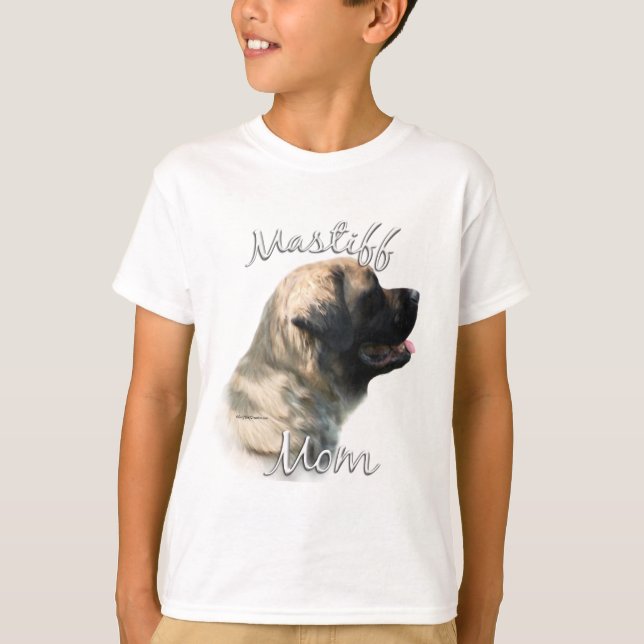Mastiff (flauschig) Mama 2 T-Shirt (Vorderseite)