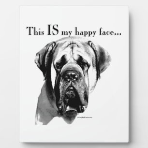 Mastiff Happy Face Fotoplatte