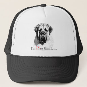 Mastiff Happy Face Hat Truckerkappe