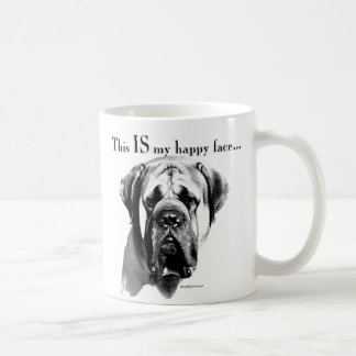 Mastiff Happy Face Tasse