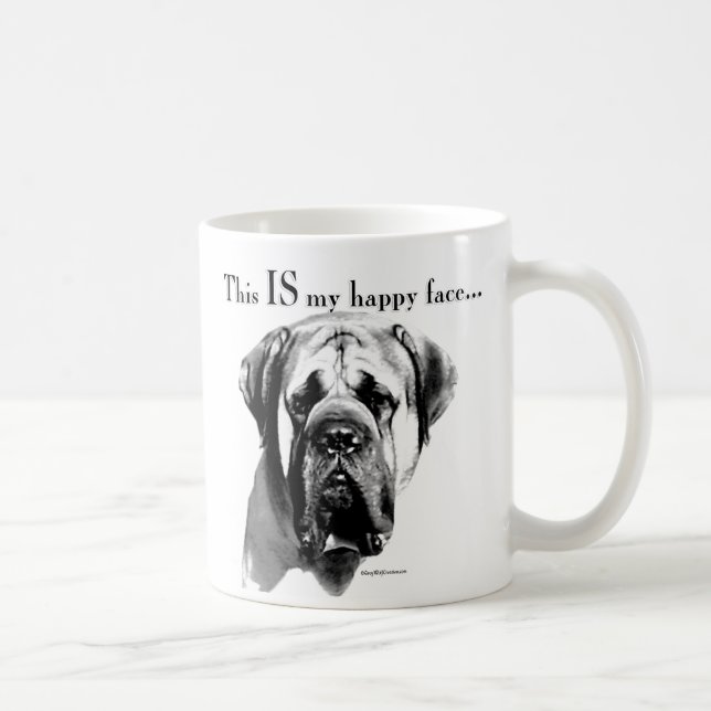 Mastiff Happy Face Tasse (Rechts)