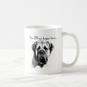 Mastiff Happy Face Tasse