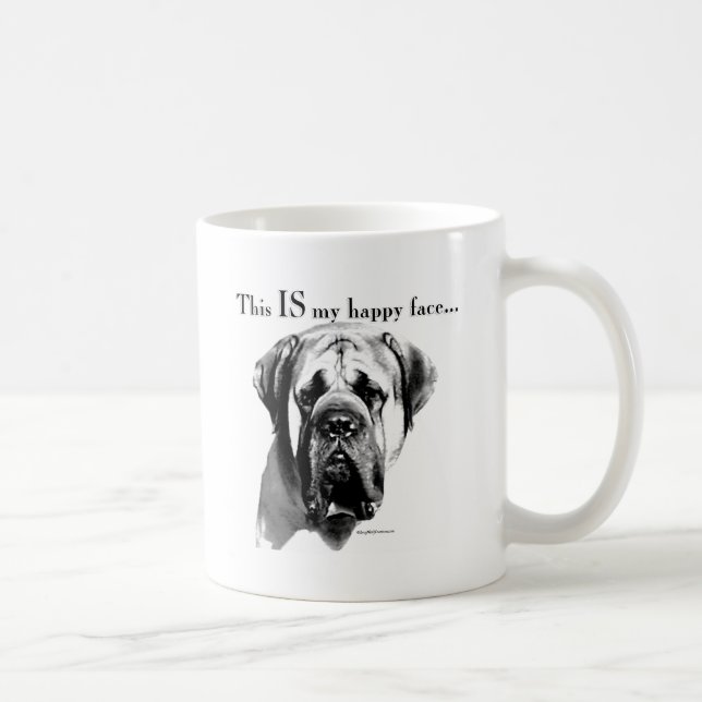 Mastiff Happy Face Tasse (Rechts)