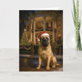 Mastiff Holiday Card Feiertagskarte