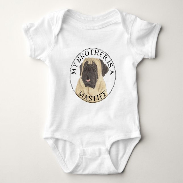 Mastiff-Hund Baby Strampler (Vorderseite)
