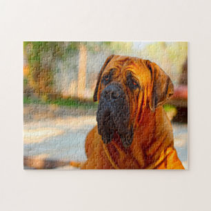 Mastiff Hund. Puzzle